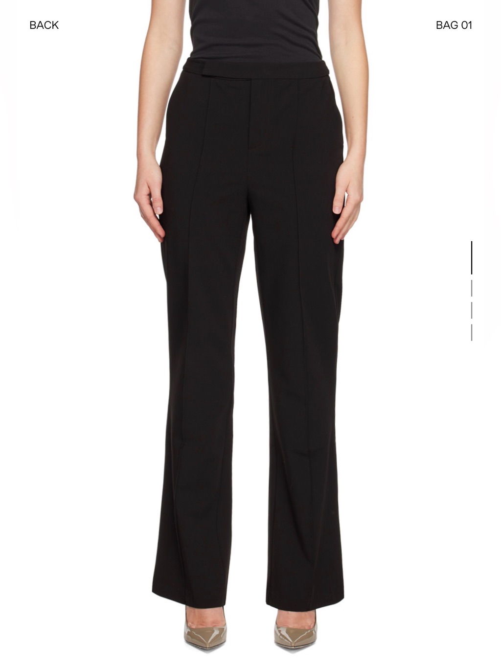 Third Form Black Reset Tailored Trousers